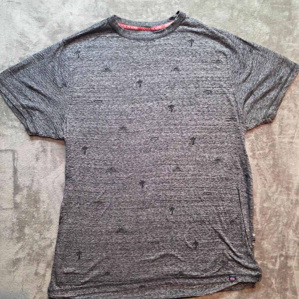Ditch Plains Shirt Mens 2XL Gray Palm Tree Surf Graphic Jersey T-Shirt Casual